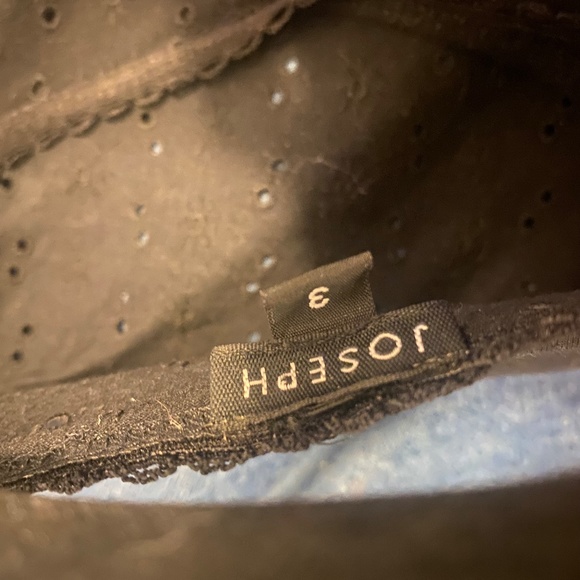 Joseph Black Casual Top Eyelets Size 3 minimalist - Picture 11 of 14